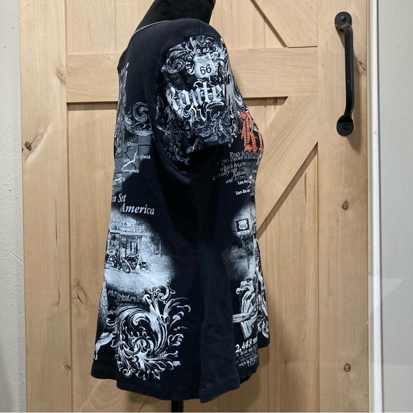 Route 66 Graphic T-Shirt Big Bang Made in USA XL Motorcycle - Picture 10 of 16